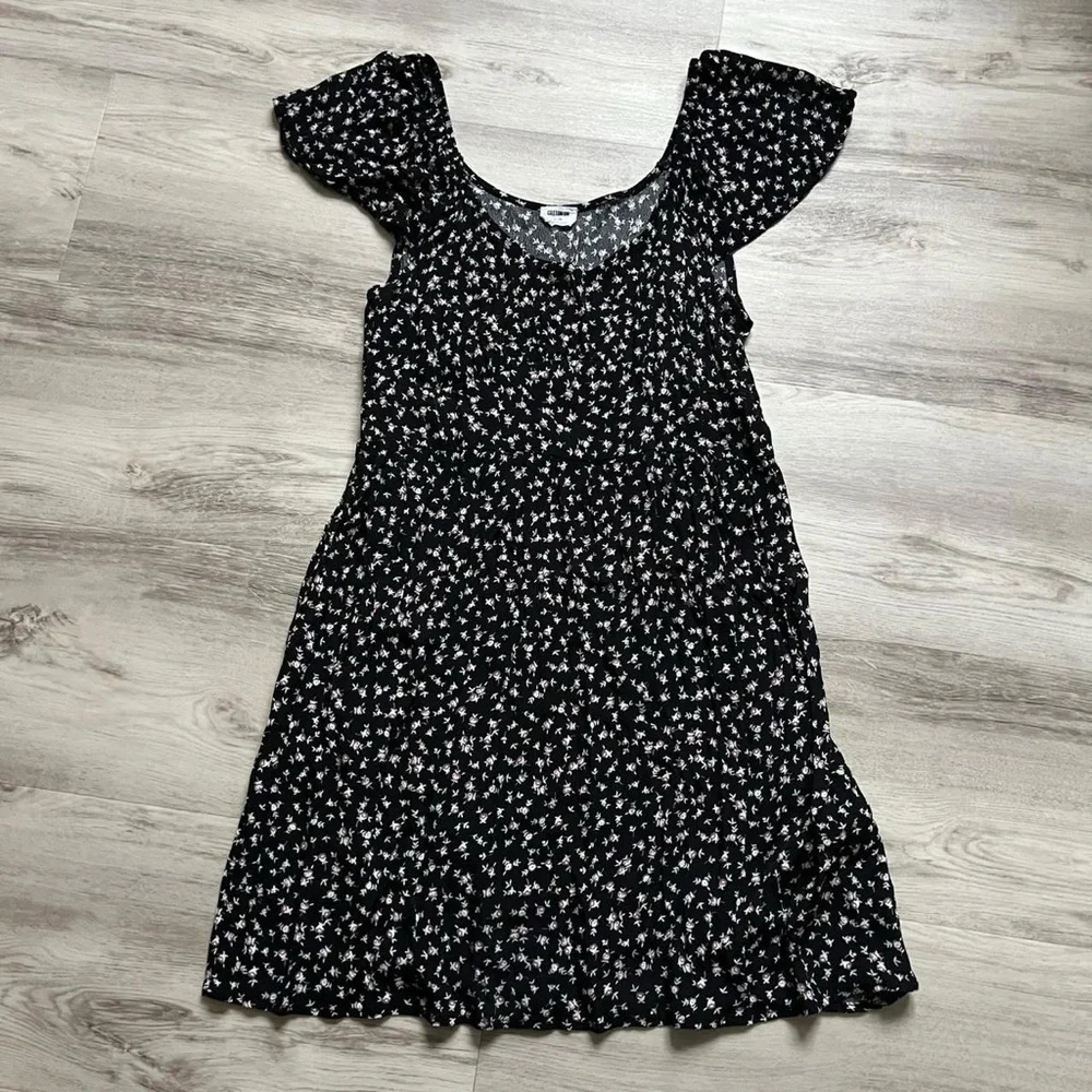 Cotton On Black and White Floral Mini Dress